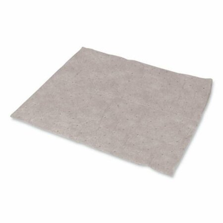 LIGHT HOUSE BEAUTY 15 x 18 in. All Sorb Industrial Universal Sorbent Pad, Gray, 100PK LI3215589